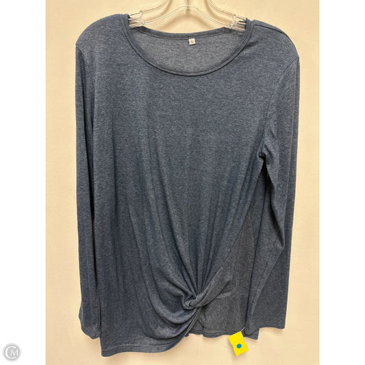 Top Long Sleeve By Clothes Mentor In Navy, Size: L