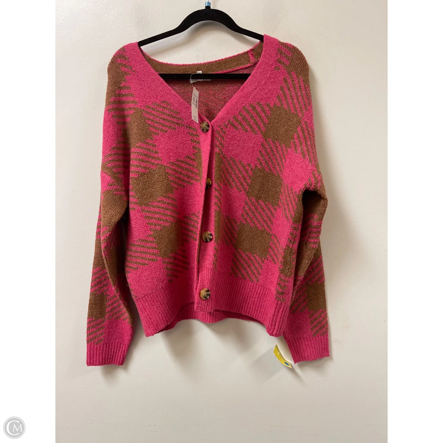 Sweater Cardigan By Maurices In Pink, Size: M