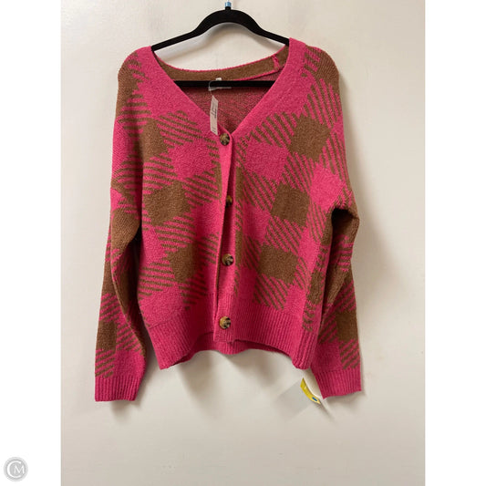 Sweater Cardigan By Maurices In Pink, Size: M