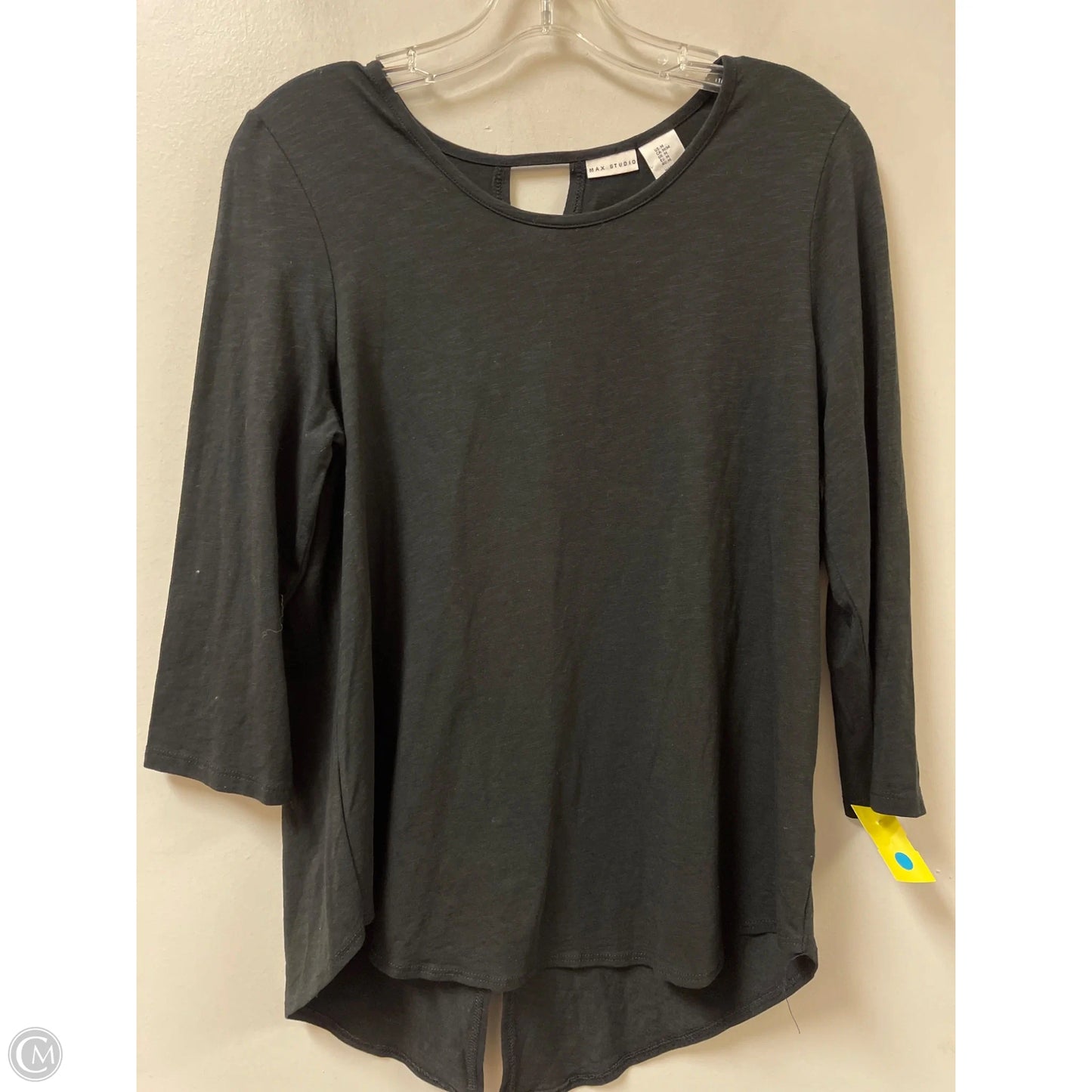 Top Long Sleeve By Max Studio In Black, Size: M