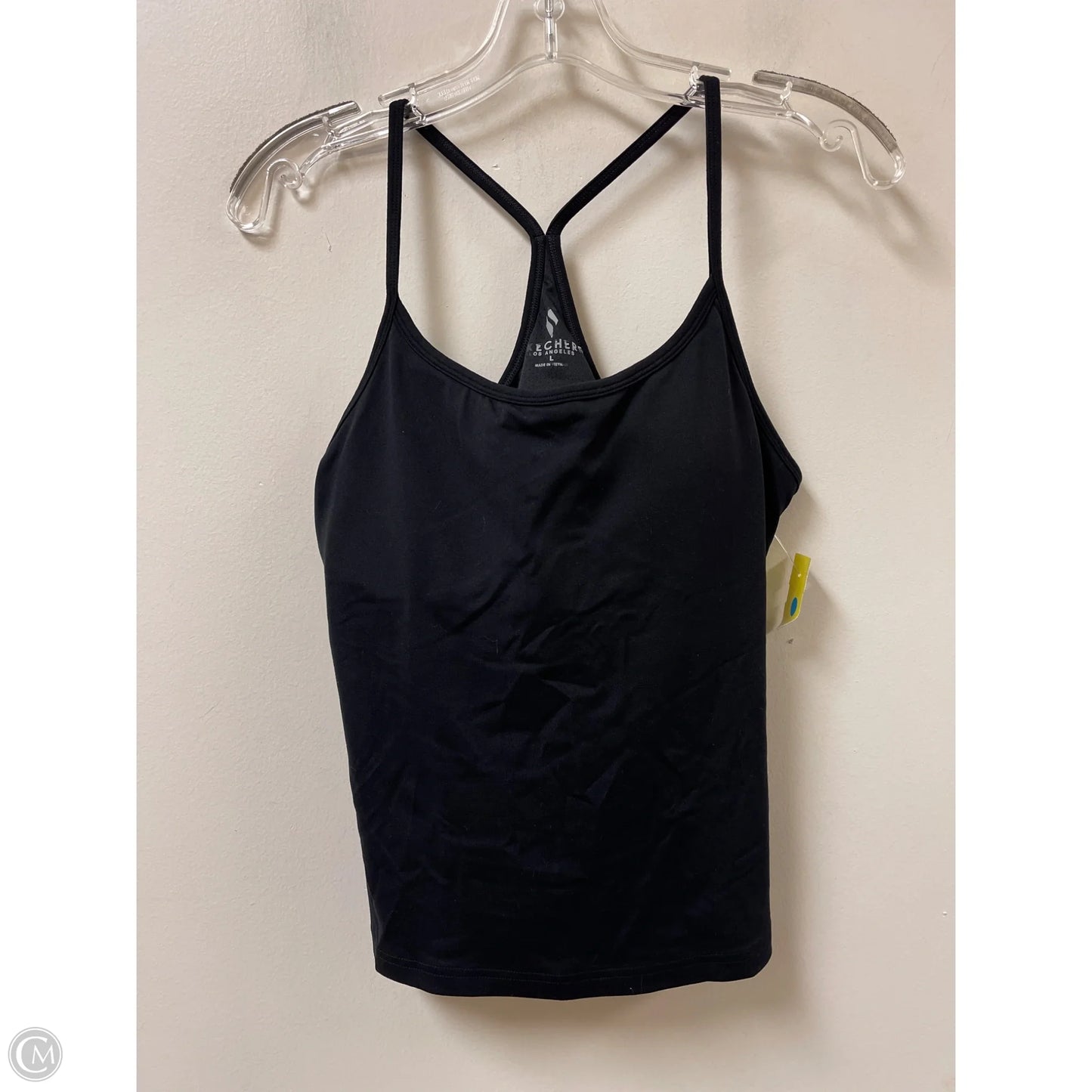 Athletic Tank Top By Skechers In Black, Size: L