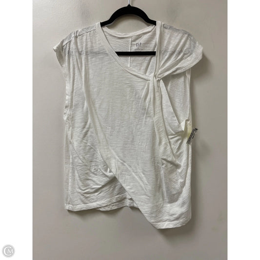 Top Short Sleeve By Gap In White, Size: Xl