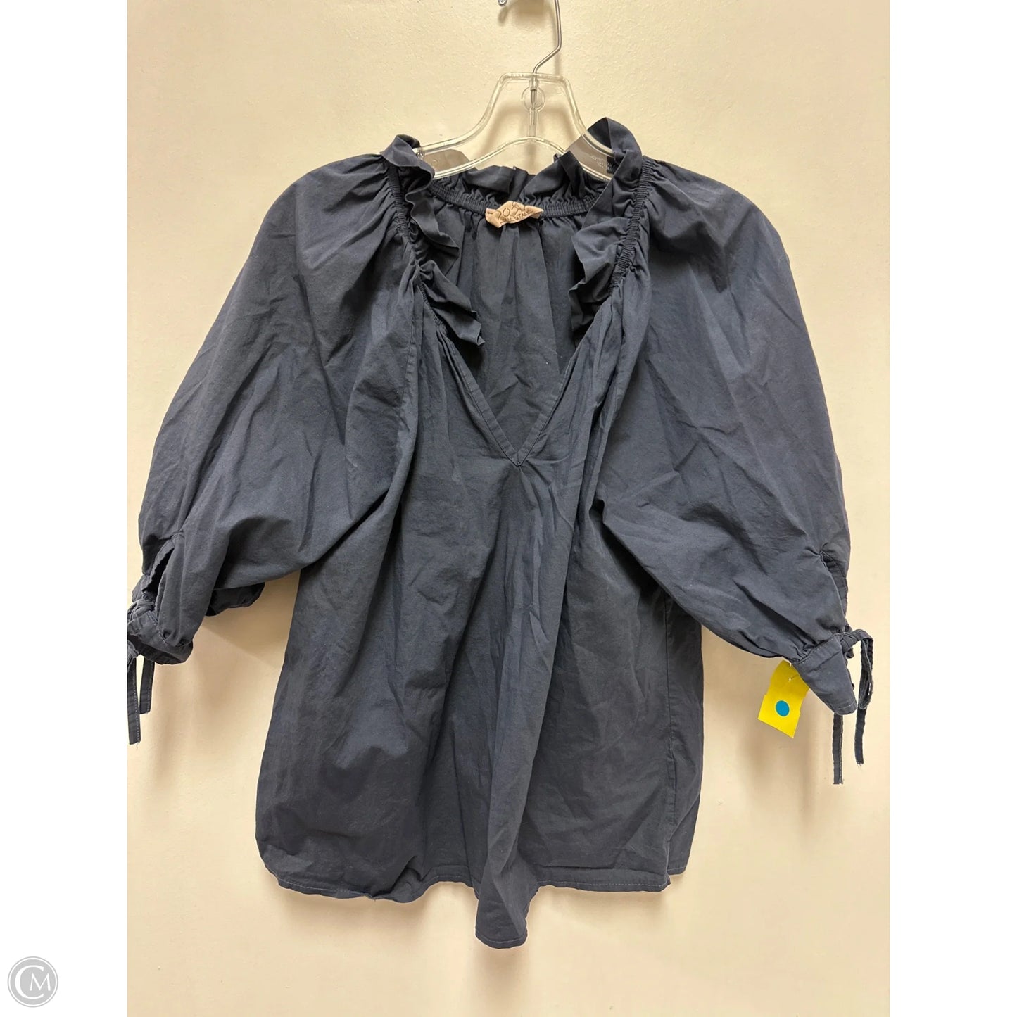 Top Long Sleeve By Clothes Mentor In Navy, Size: L