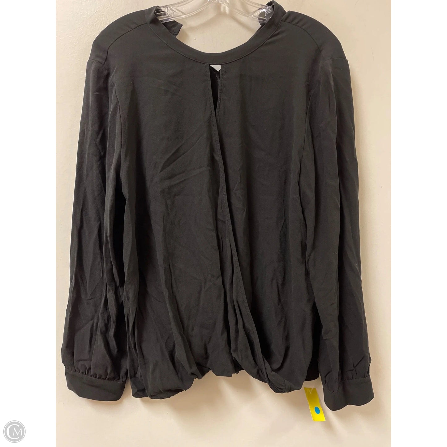 Top Long Sleeve By Eileen Fisher In Black, Size: L