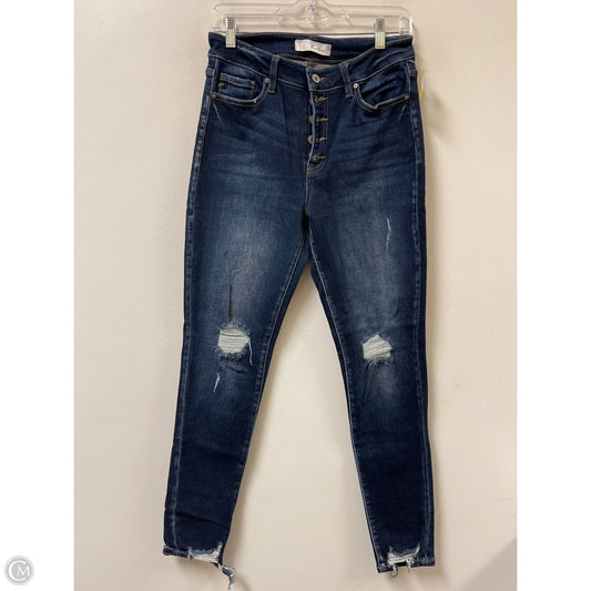 Jeans Skinny By Kancan In Blue Denim, Size: 8