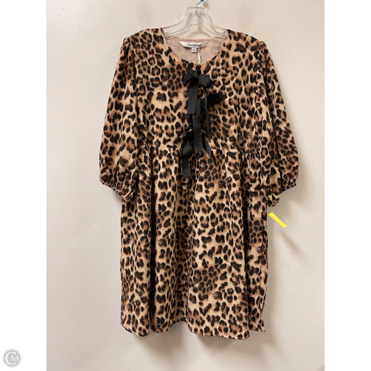 Dress Casual Short By Davi & Dani In Animal Print, Size: M