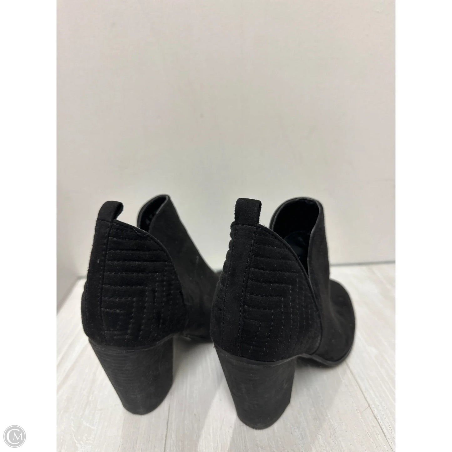 Boots Ankle Heels By Carlos By Carlos Santana In Black, Size: 8