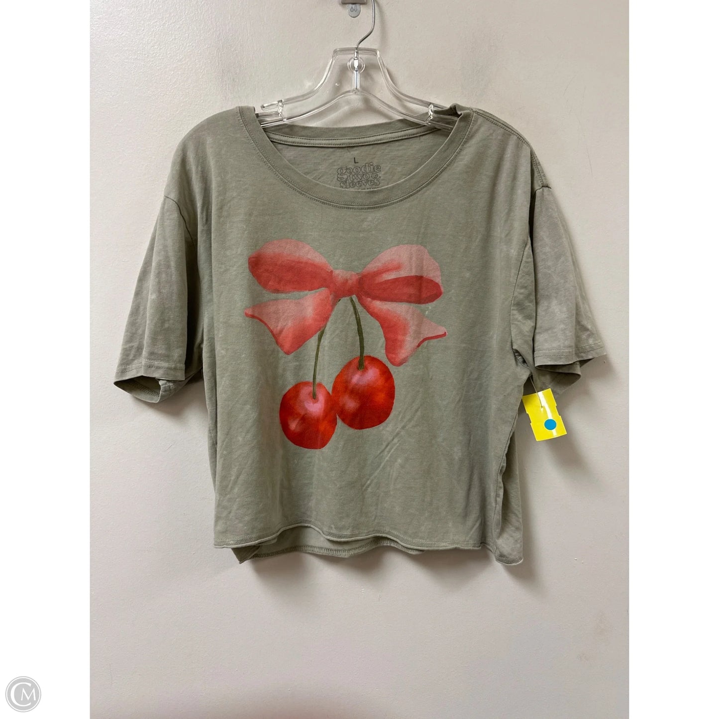 Top Short Sleeve By Clothes Mentor In Grey, Size: L