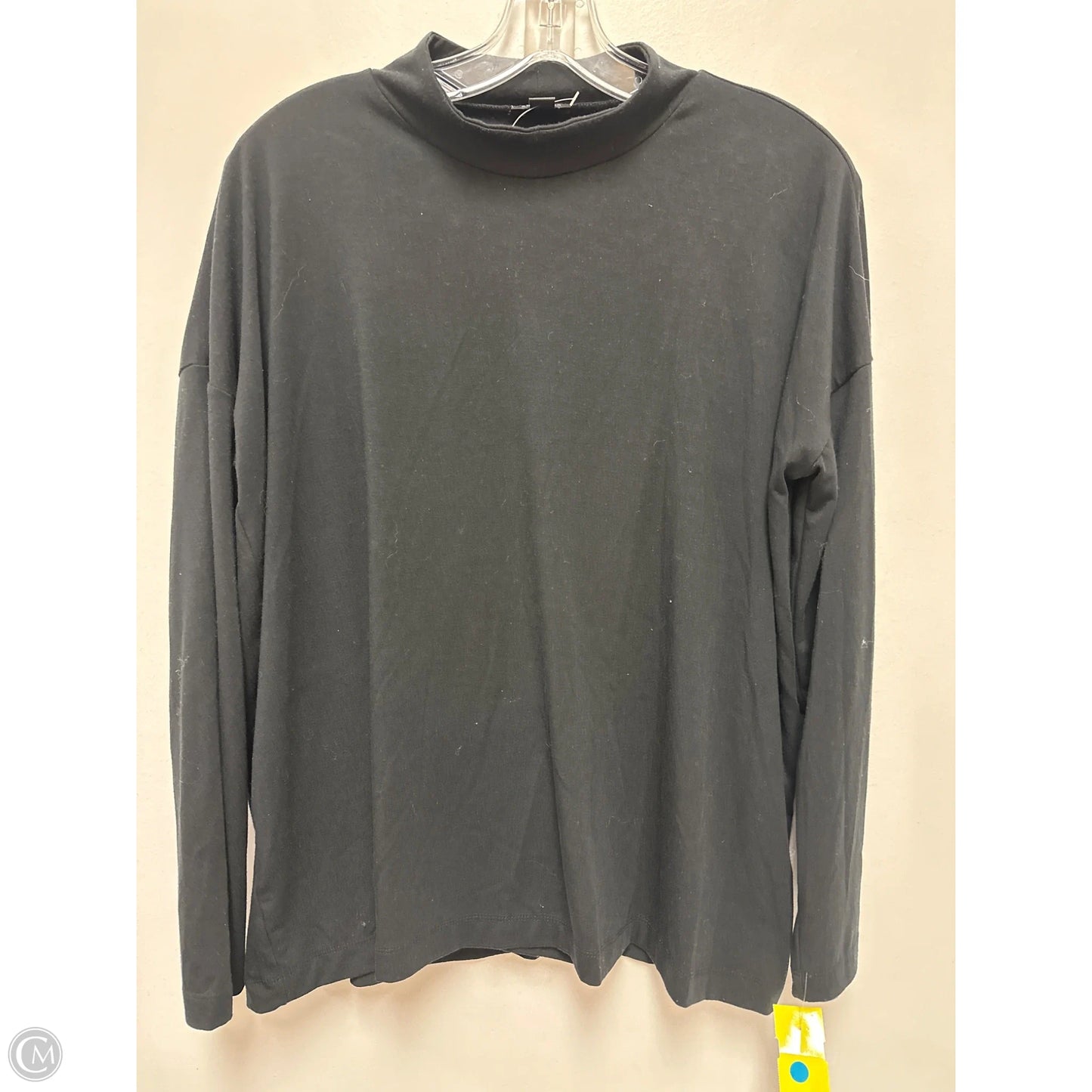 Top Long Sleeve By Ann Taylor In Black, Size: M