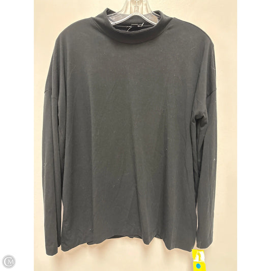 Top Long Sleeve By Ann Taylor In Black, Size: M