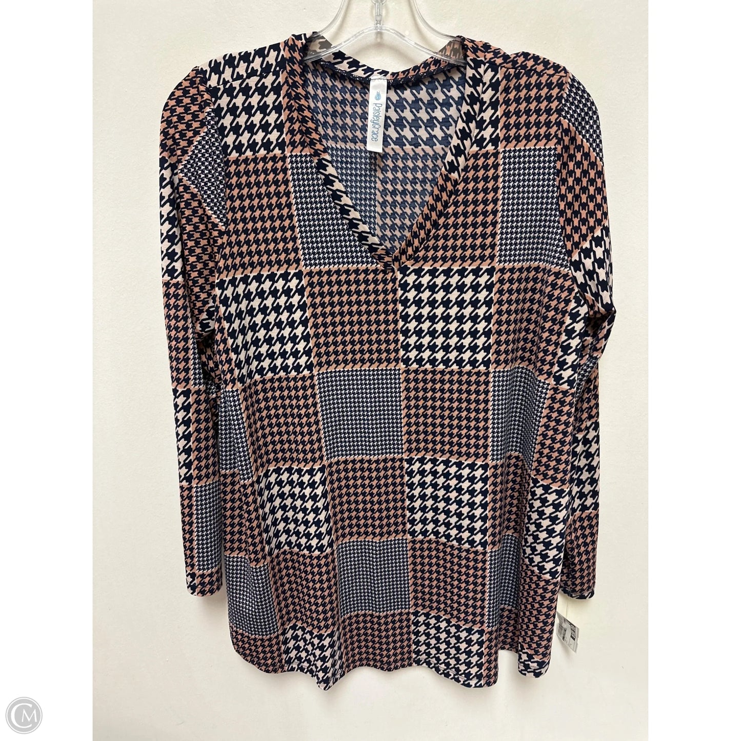 Top Long Sleeve By Clothes Mentor In Navy, Size: L