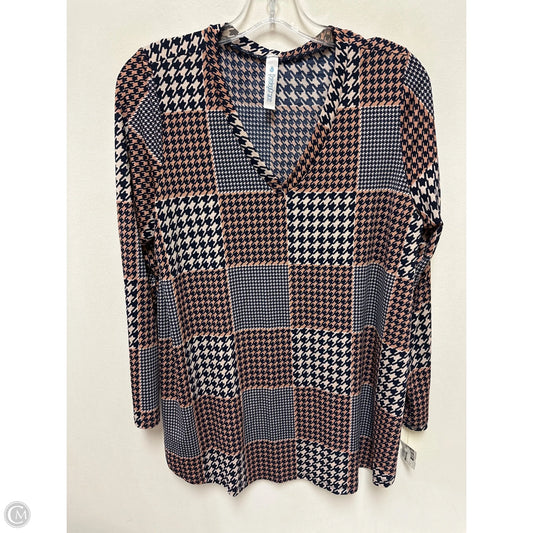 Top Long Sleeve By Clothes Mentor In Navy, Size: L