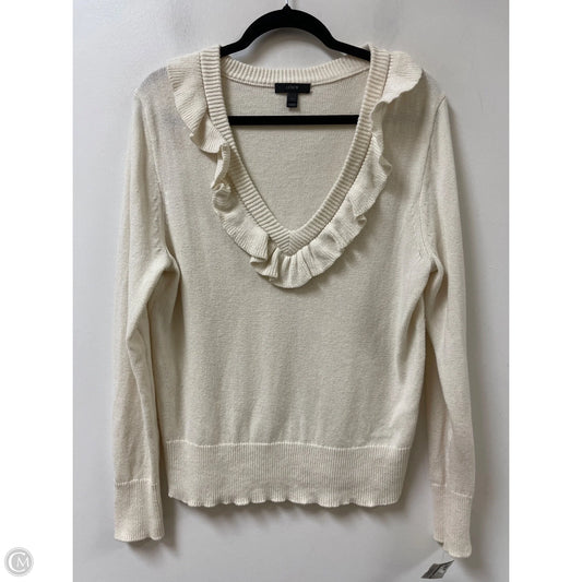Sweater By J. Crew In Cream, Size: L