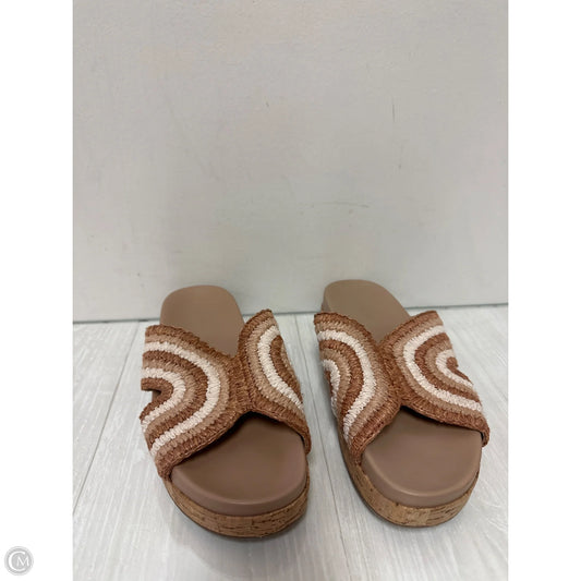 Sandals Flats By Marc Fisher In Tan, Size: 9.5