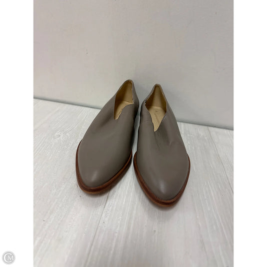 Sandals Heels Block By Anthropologie In Grey, Size: 7.5