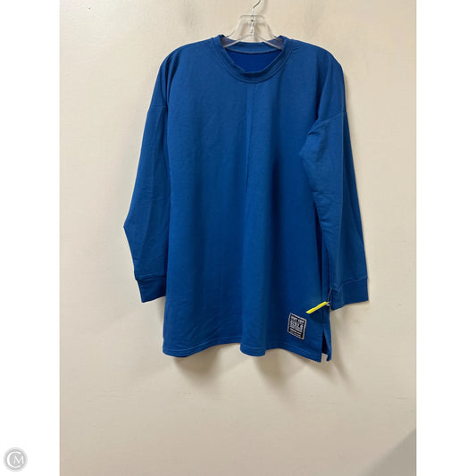 Tunic Long Sleeve By Clothes Mentor In Blue, Size: L