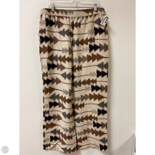 Pants Wide Leg By Clothes Mentor In Brown, Size: Xl