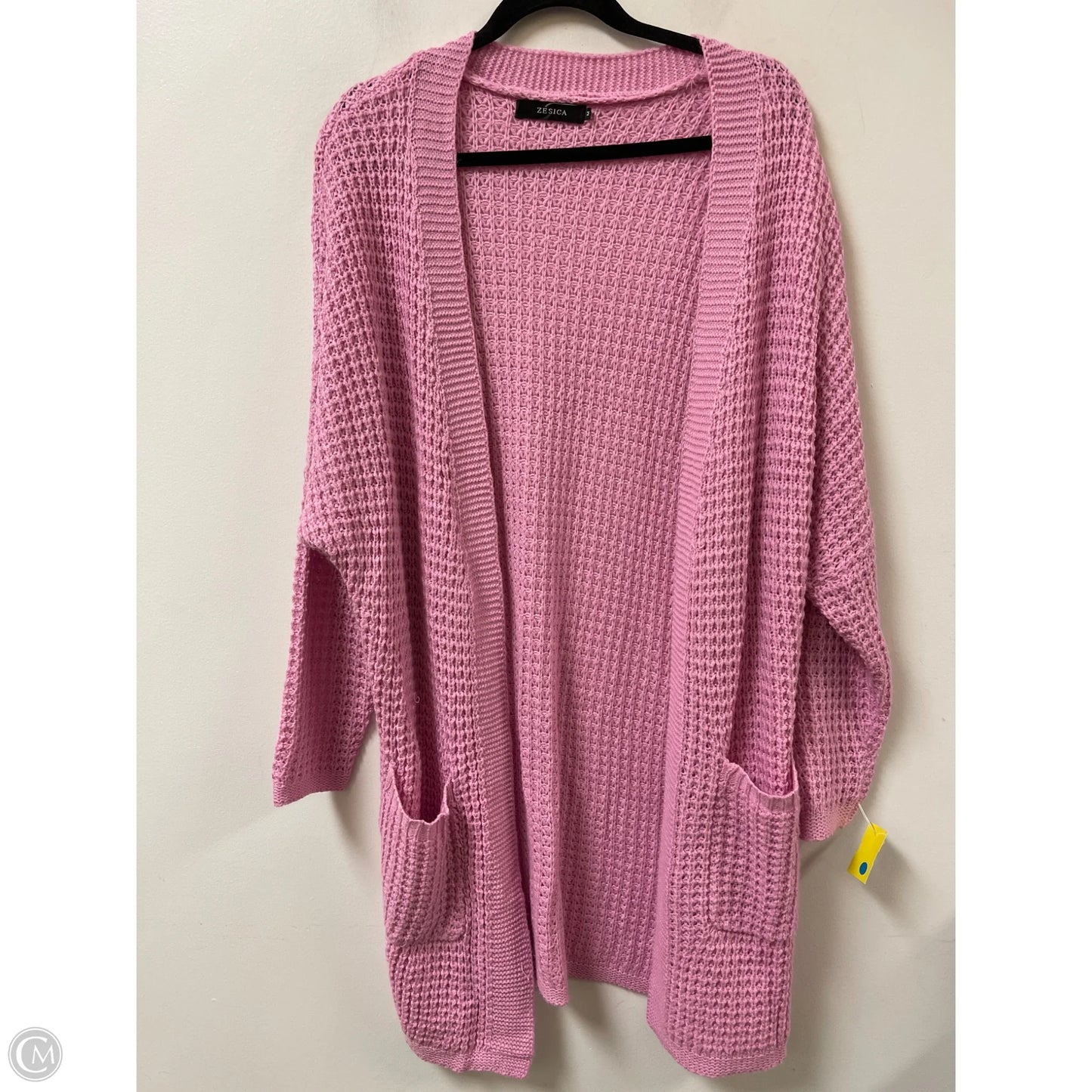 Sweater Cardigan By Zesica In Pink, Size: M