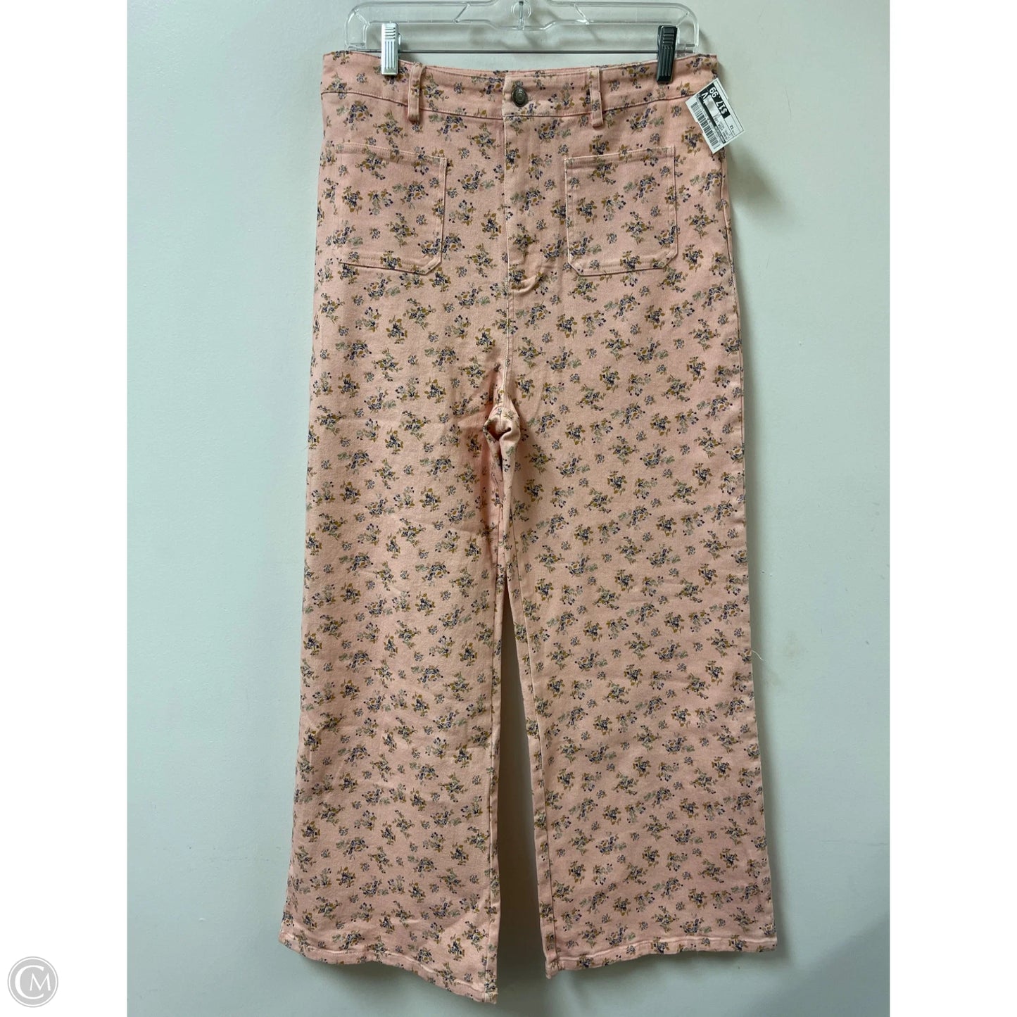 Jeans Wide Leg By Anniewear In Floral Print, Size: 12