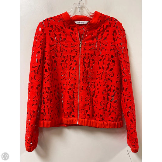 Jacket Shirt By Peter Nygard In Red, Size: S