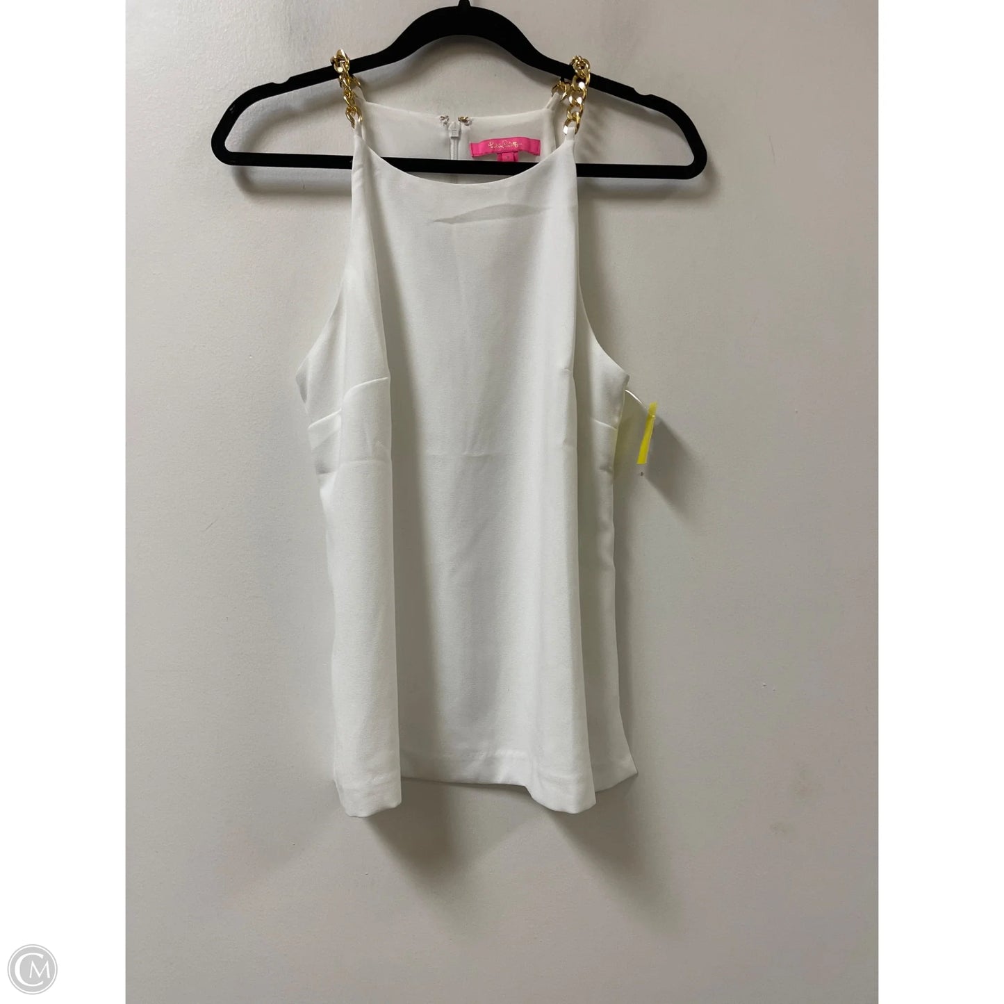 Top Sleeveless Designer By Lilly Pulitzer In White, Size: M
