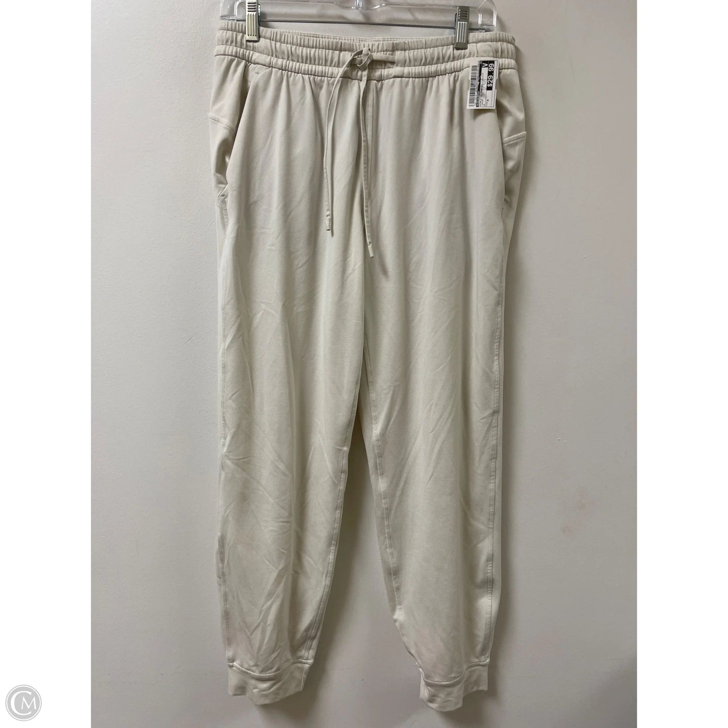 Athletic Pants By Lululemon In Cream, Size: 8
