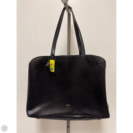 Handbag Leather By Fossil, Size: Large