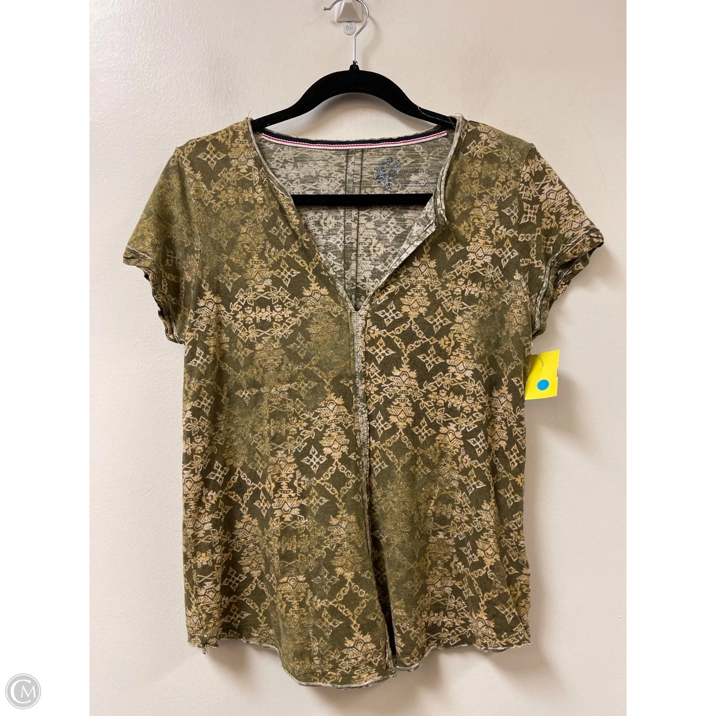 Top Short Sleeve By Pilcro In Green, Size: S