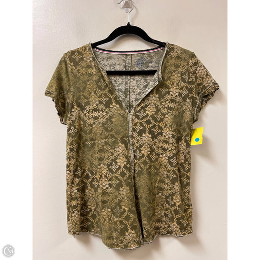 Top Short Sleeve By Pilcro In Green, Size: S