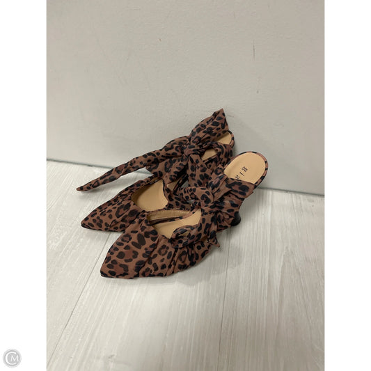 Shoes Heels Stiletto By Gianni Bini In Animal Print, Size: 8