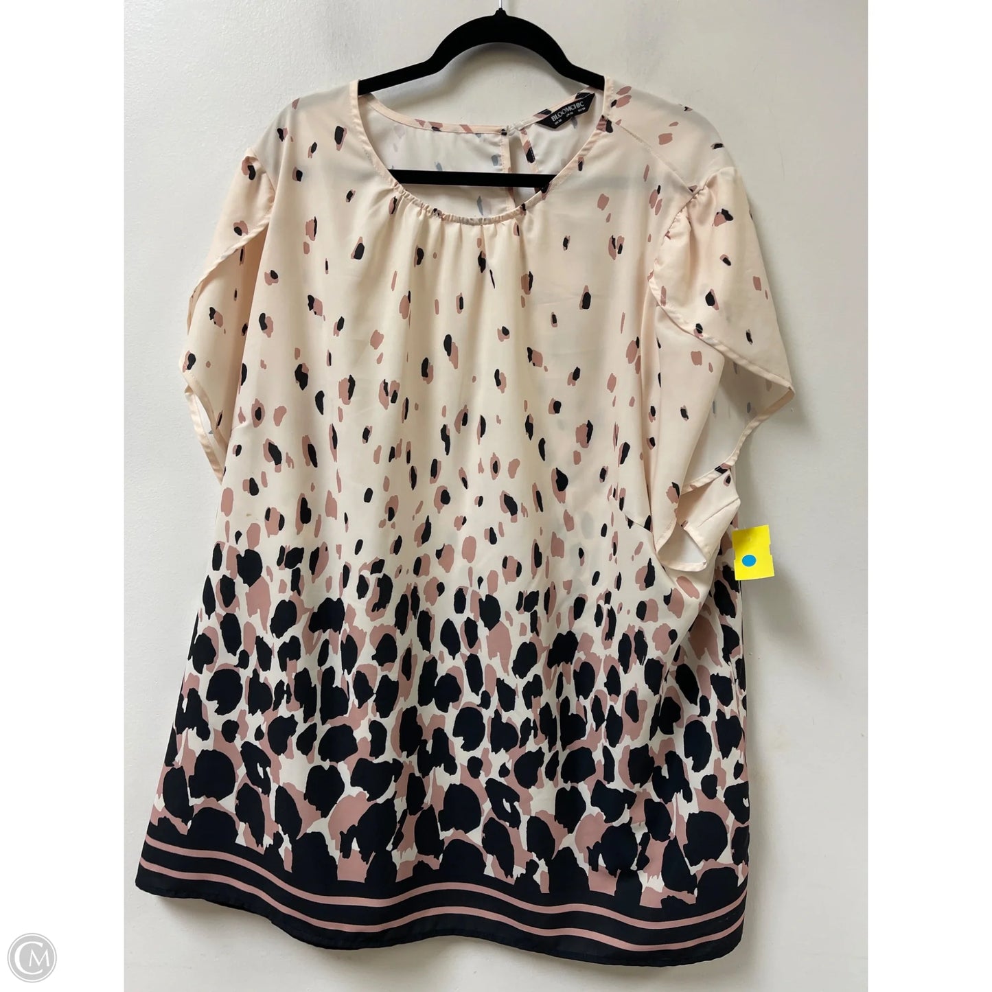 Top Short Sleeve By Bloomchic In Animal Print, Size: 4x