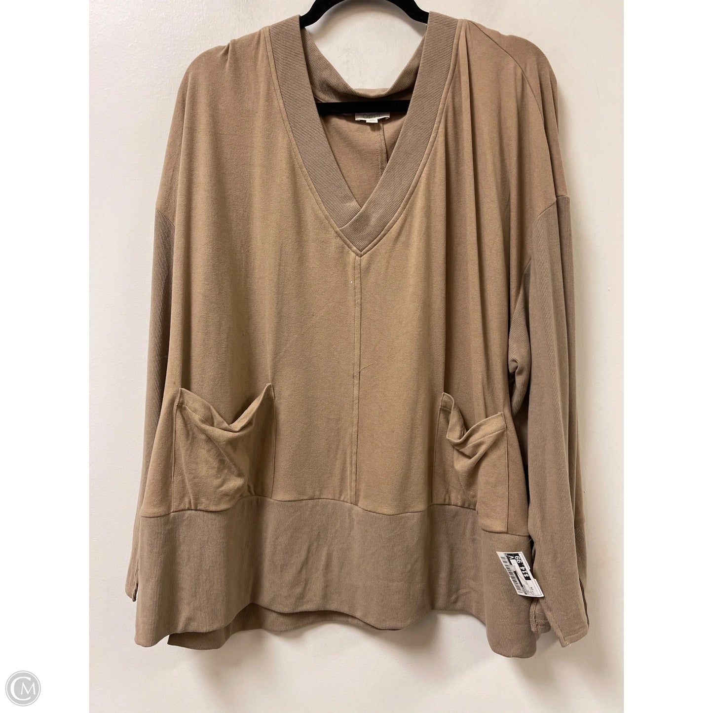 Sweater By Oddi In Tan, Size: 2x