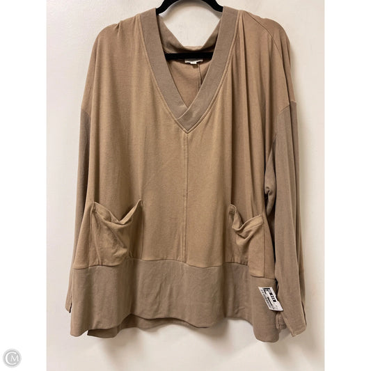Sweater By Oddi In Tan, Size: 2x