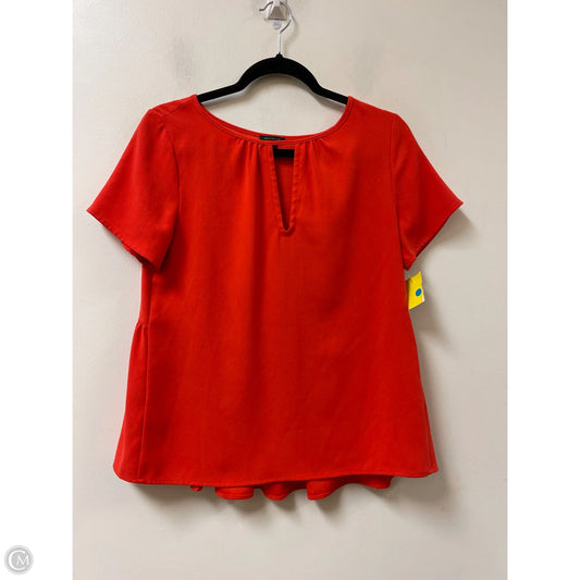 Top Short Sleeve By Ann Taylor In Orange, Size: Xs