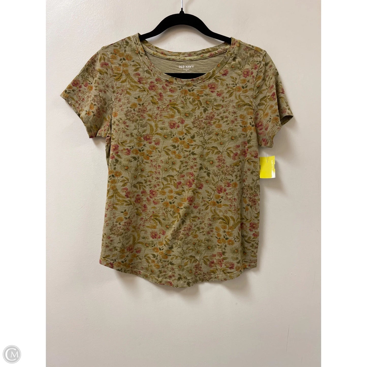 Top Short Sleeve By Old Navy In Floral Print, Size: Xs
