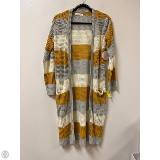 Sweater Cardigan By Clothes Mentor In Yellow, Size: Xl