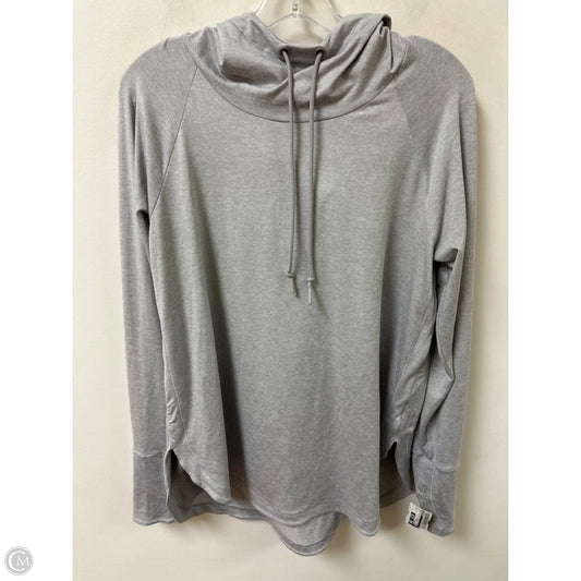 Athletic Sweatshirt Hoodie By Athleta In Grey, Size: L