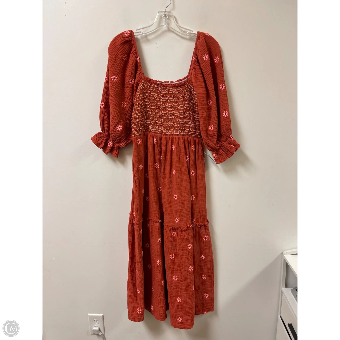 Dress Casual Maxi By Clothes Mentor In Orange, Size: L