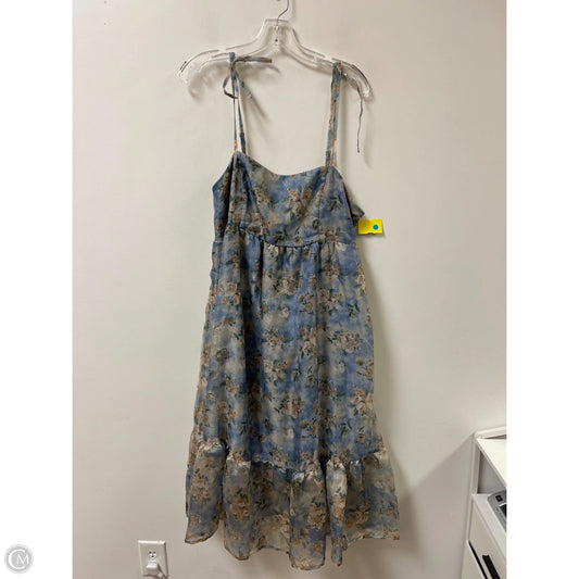 Dress Casual Midi By Wild Fable In Blue, Size: Xl
