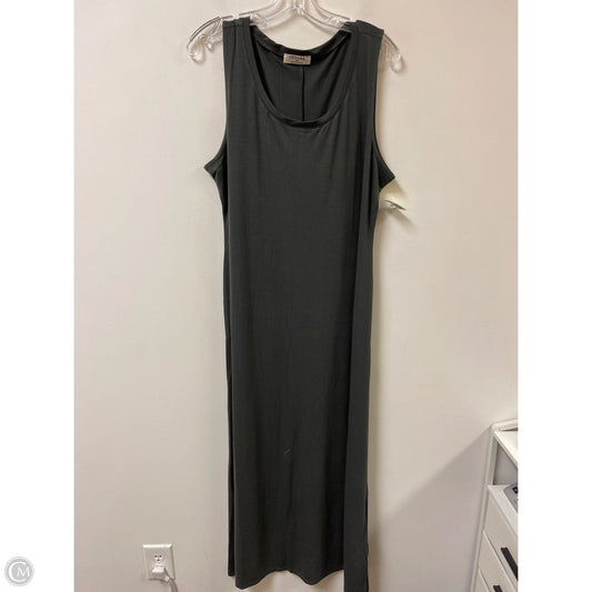 Dress Casual Maxi By Zenana Outfitters In Grey, Size: 1x
