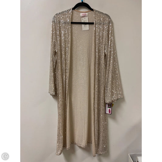 Sweater Cardigan By Clothes Mentor In Yellow, Size: 1x