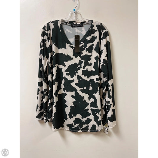 Top Long Sleeve By Lucky & Blessed In Animal Print, Size: L