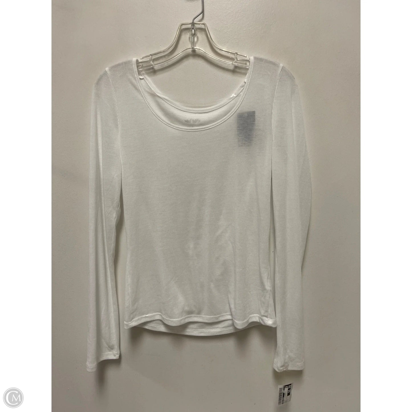 Top Long Sleeve By Wild Fable In White, Size: L