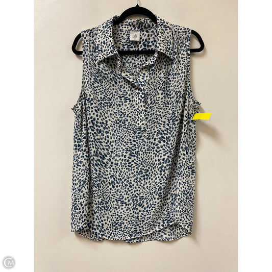 Top Sleeveless By Cabi In Blue, Size: L