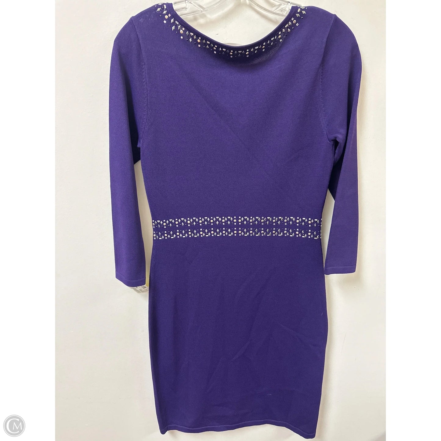 Dress Casual Midi By Calvin Klein In Purple, Size: Mp