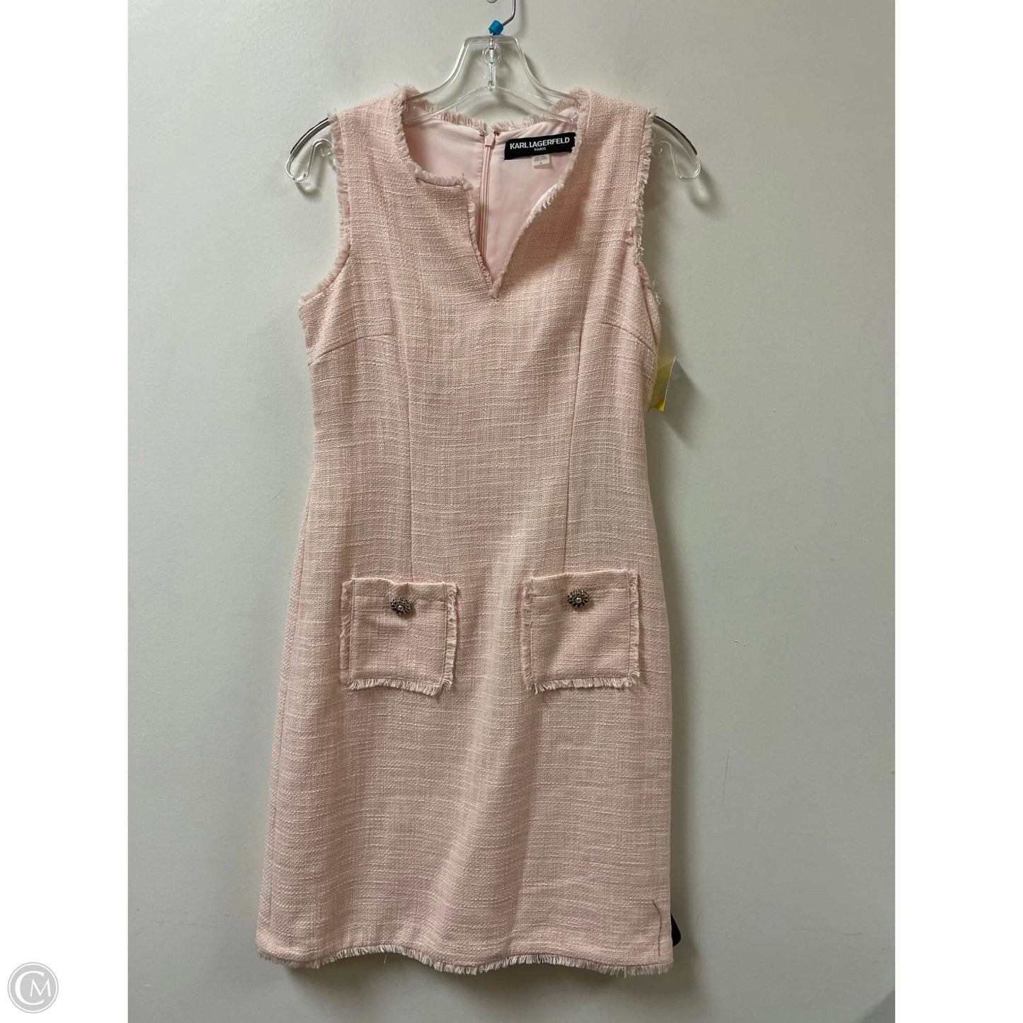 Dress Designer By Karl Lagerfeld In Pink, Size: S