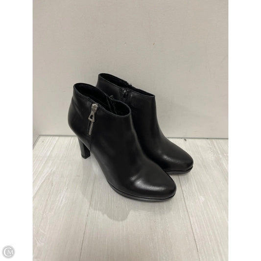 Boots Ankle Heels By Clothes Mentor In Black, Size: 8