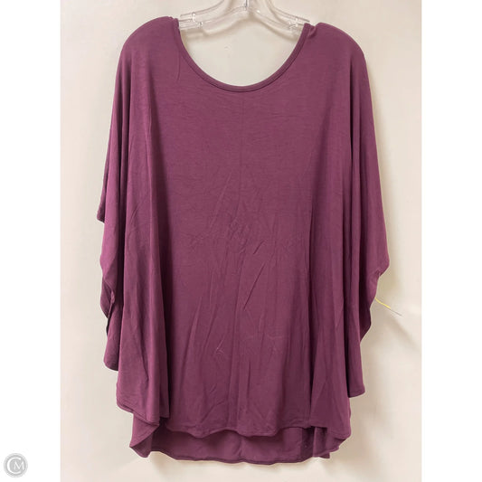 Top Short Sleeve By Anna & Ava In Purple, Size: Osfm