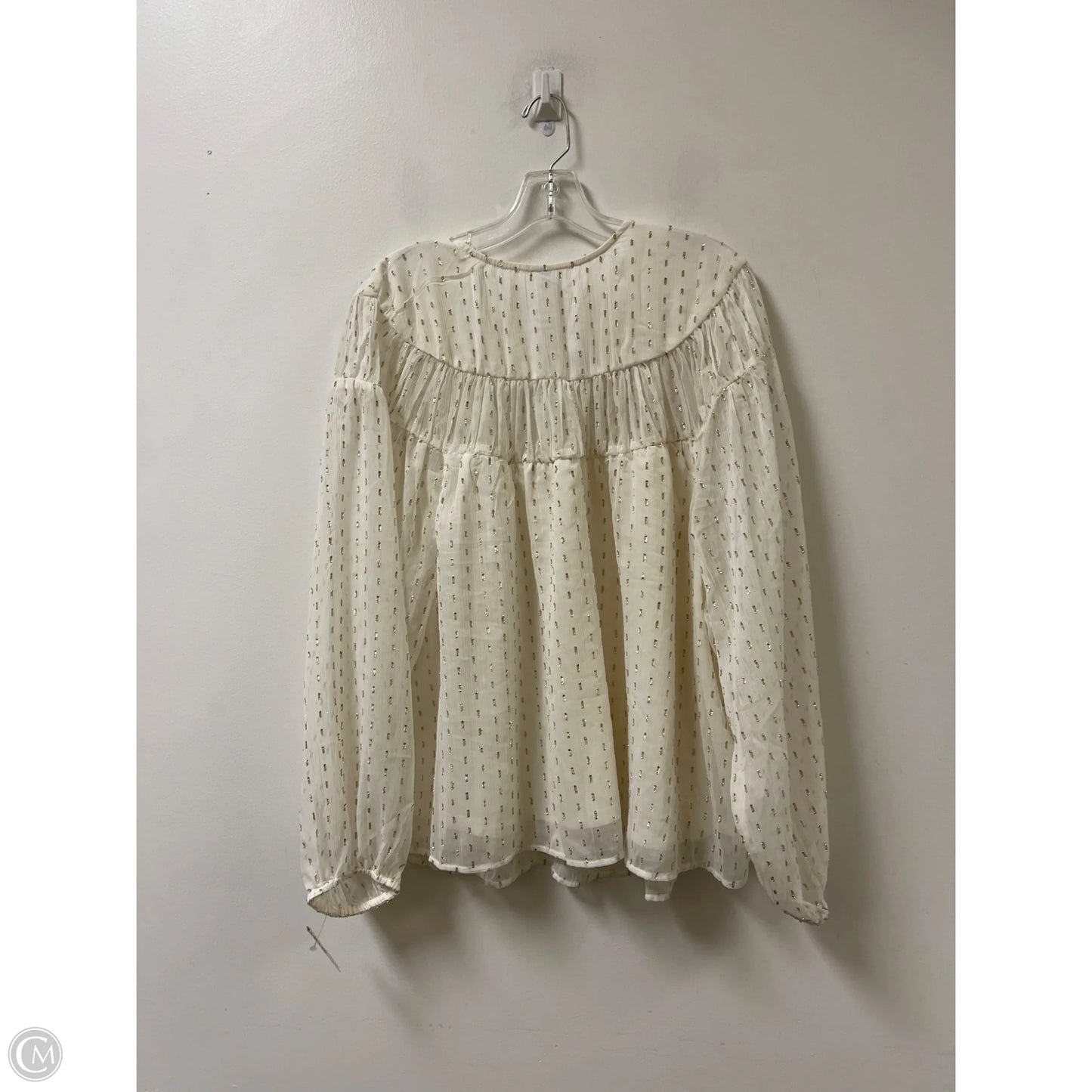 Top Long Sleeve By Old Navy In Gold, Size: 3x
