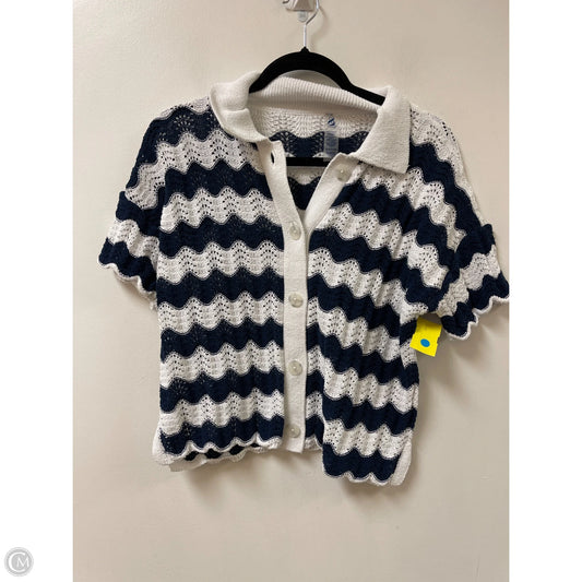 Blouse Short Sleeve By Lou And Grey In Navy, Size: Xs